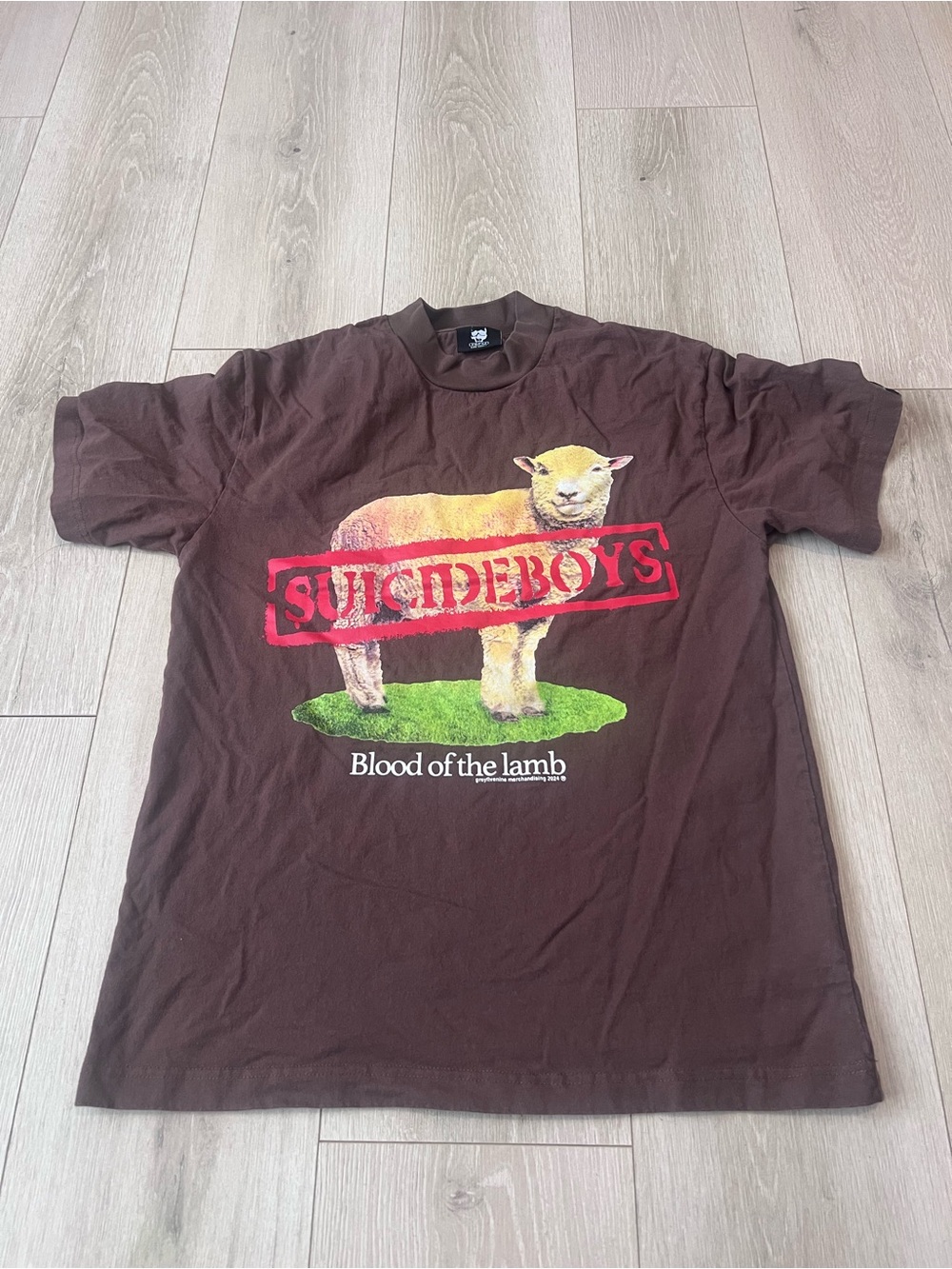 SUICIDEBOYS Brown 'Blood of the Lamb' Graphic Short-Sleeve Tee